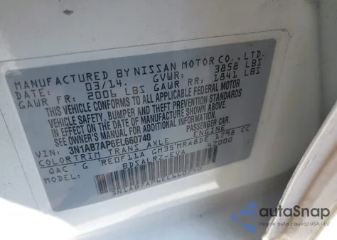 2014 Nissan Sentra Sr from USA, damaged, VIN 3N1AB7AP6EL660740